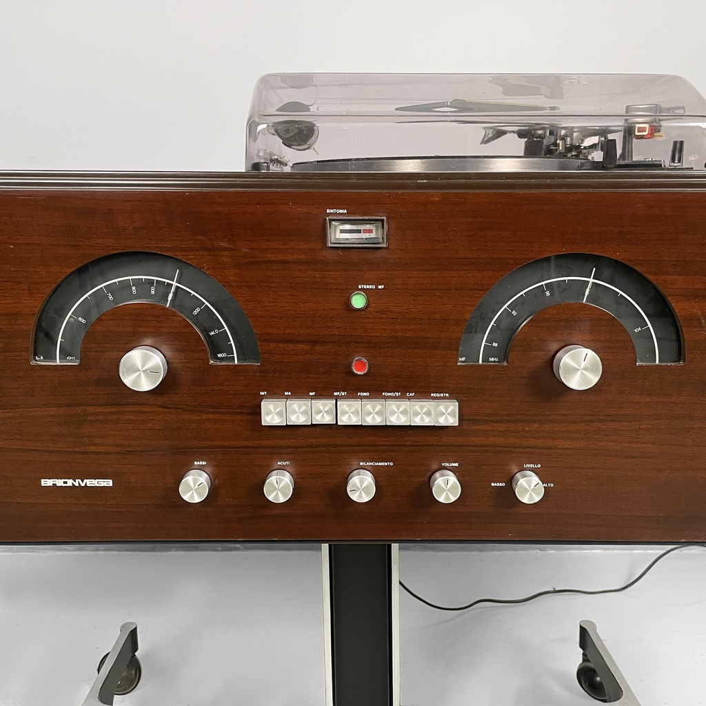 Radiofonografo RR126 e giradischi di Achille e Pier Giacomo Castiglioni per Brionvega, 1960 ca.