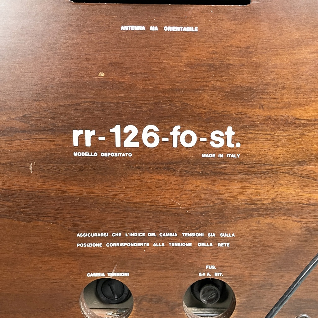 Radiofonografo RR126 e giradischi di Achille e Pier Giacomo Castiglioni per Brionvega, 1960 ca.