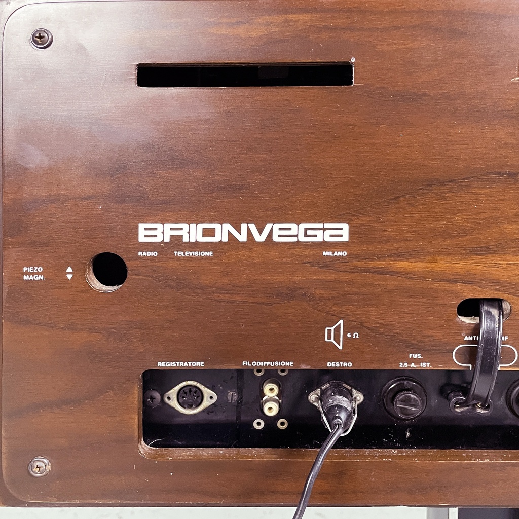 Radiofonografo RR126 e giradischi di Achille e Pier Giacomo Castiglioni per Brionvega, 1960 ca.