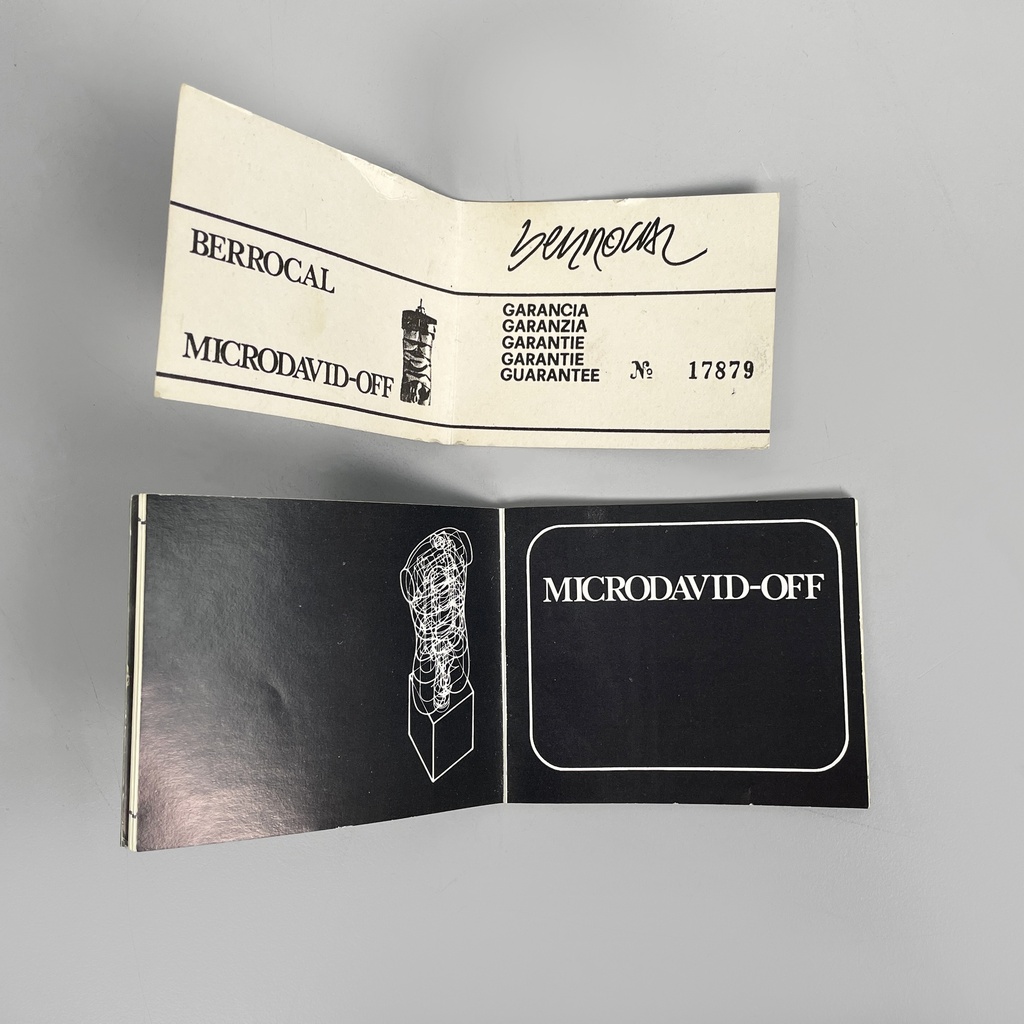 Scultura Micro David Off di Miguel Berrocal, 1969-71