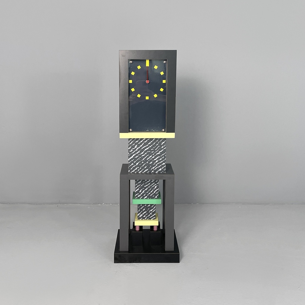 Orologio da tavolo Metropole di George J. Sowden per Memphis, 1982