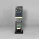 Orologio da tavolo Metropole di George J. Sowden per Memphis, 1982