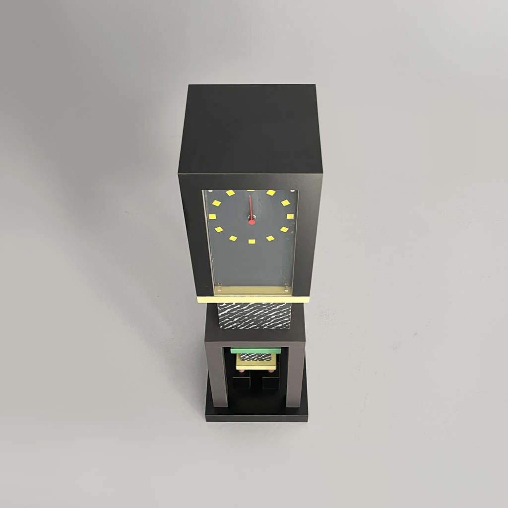 Orologio da tavolo Metropole di George J. Sowden per Memphis, 1982