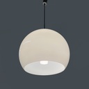 Lampadario in vetro opalino, 1960 ca. 