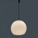 Lampadario in vetro opalino, 1960 ca. 