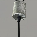 Lampadario in vetro opalino, 1960 ca. 