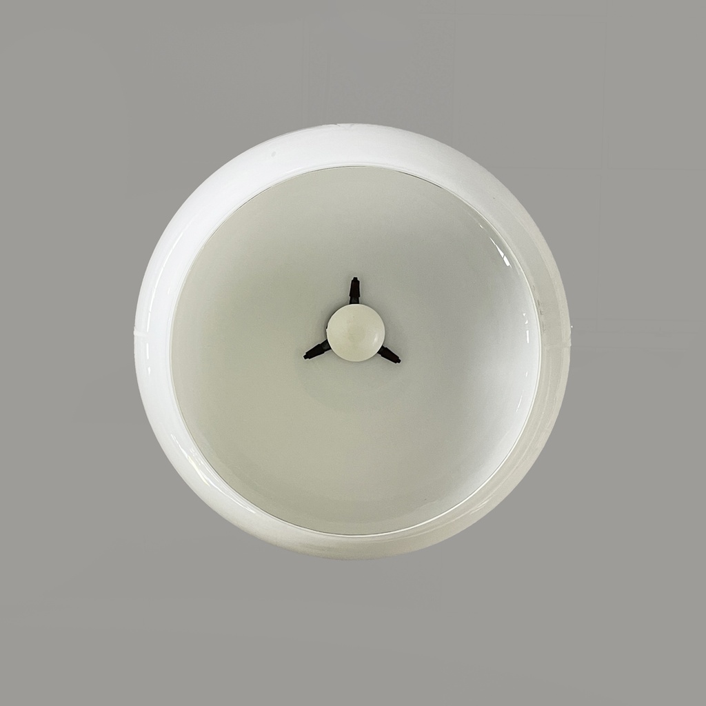 Lampadario in vetro opalino, 1960 ca. 