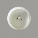 Lampadario in vetro opalino, 1960 ca. 