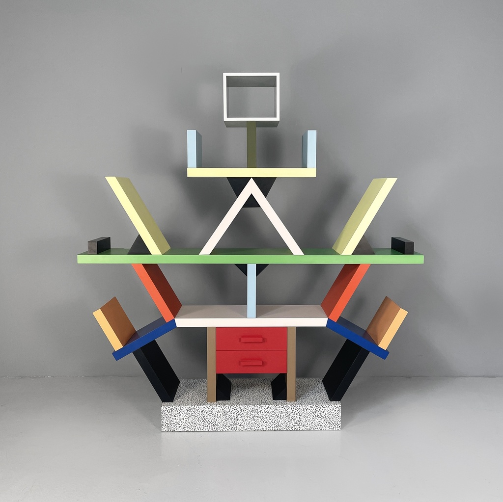 Libreria Carlton di Ettore Sottsass per Memphis, 1981