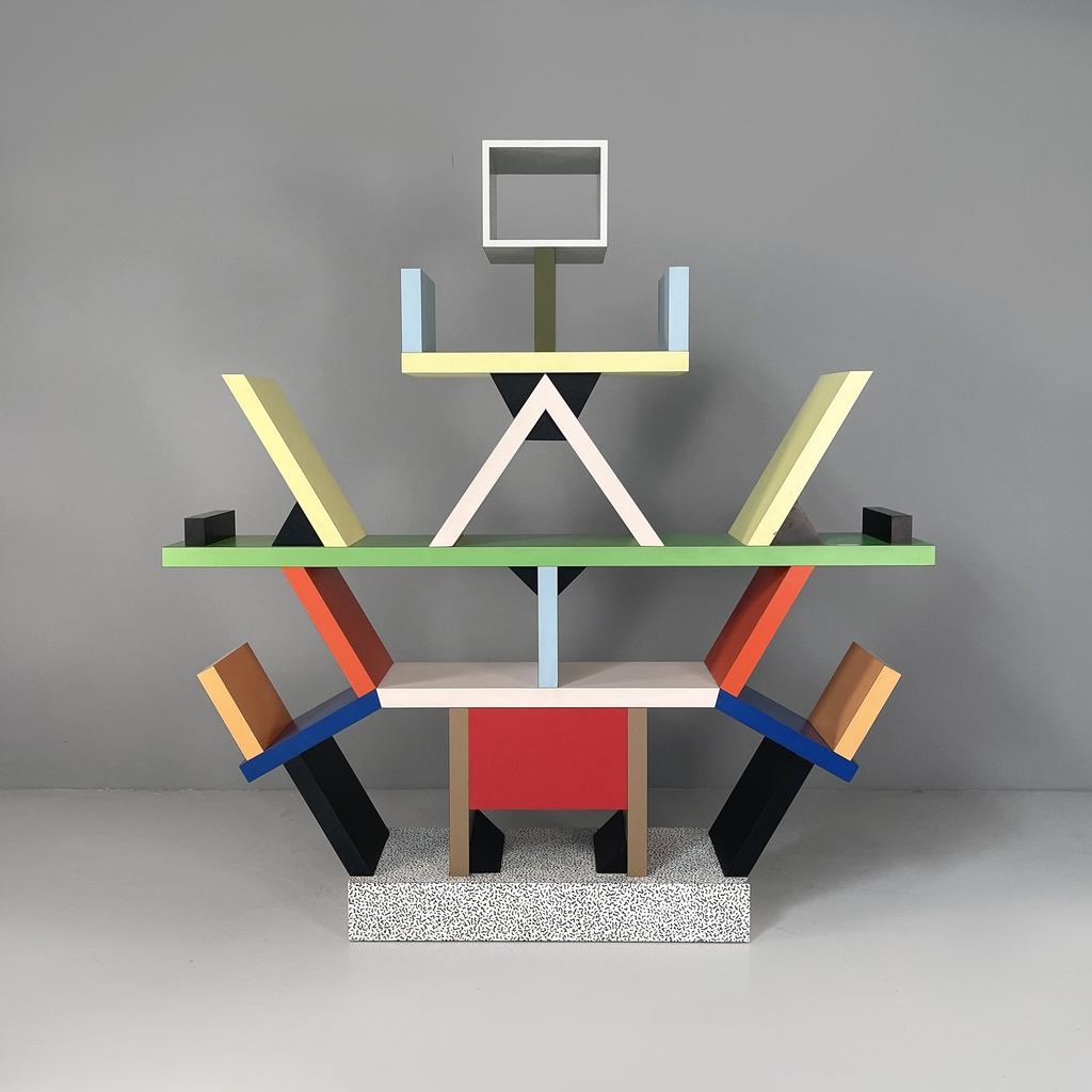 Libreria Carlton di Ettore Sottsass per Memphis, 1981