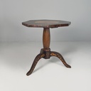 Tavolo da caffè in legno intarsiato, metà 1800 ca.