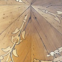Tavolo da caffè in legno intarsiato, metà 1800 ca.