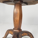Tavolo da caffè in legno intarsiato, metà 1800 ca.