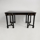 Scrivania in legno intarsiato, metà 1800 ca.