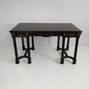 Scrivania in legno intarsiato, metà 1800 ca.