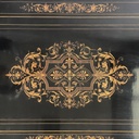 Scrivania in legno intarsiato, metà 1800 ca.