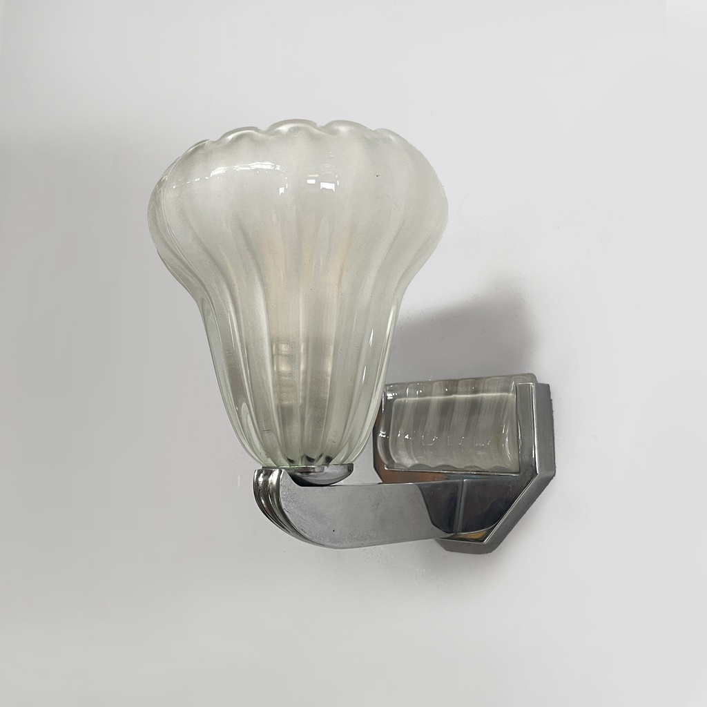 Applique in vetro e metallo, 1930 ca.