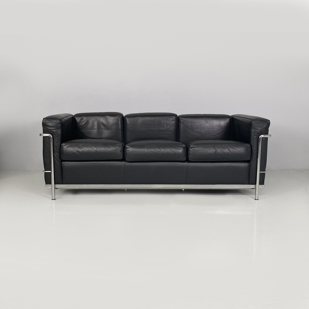 Divano LC2 di Le Corbusier, Jeanneret e Perriand per Cassina, 1980 ca.