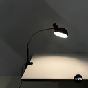 Lampada da tavolo in metallo verniciato nero e oro, 1970 ca.