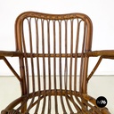 Sedie con braccioli in rattan, 1960 ca.