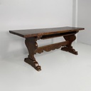 Tavolo da pranzo fratino in legno, 1700 ca.