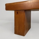 Panca in legno con fioriera, 1970 ca. 