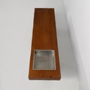Panca in legno con fioriera, 1970 ca. 
