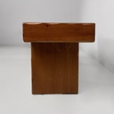 Panca in legno con fioriera, 1970 ca. 