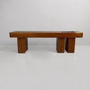 Panca in legno con fioriera, 1970 ca. 