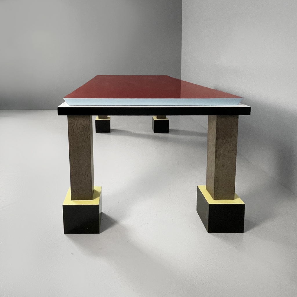 Tavolo da pranzo Palm Spring di Ettore Sottsass per Memphis, 1984