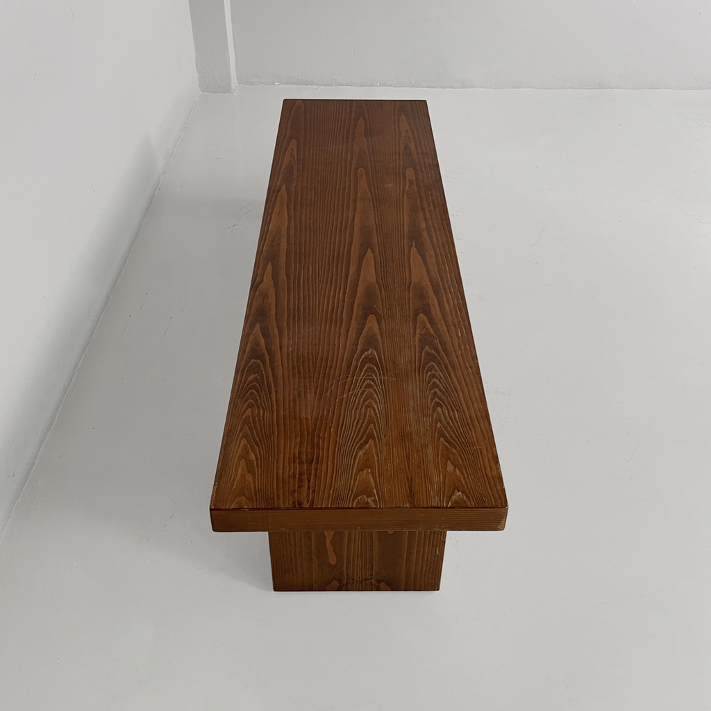 Panca in legno, 1970 ca.