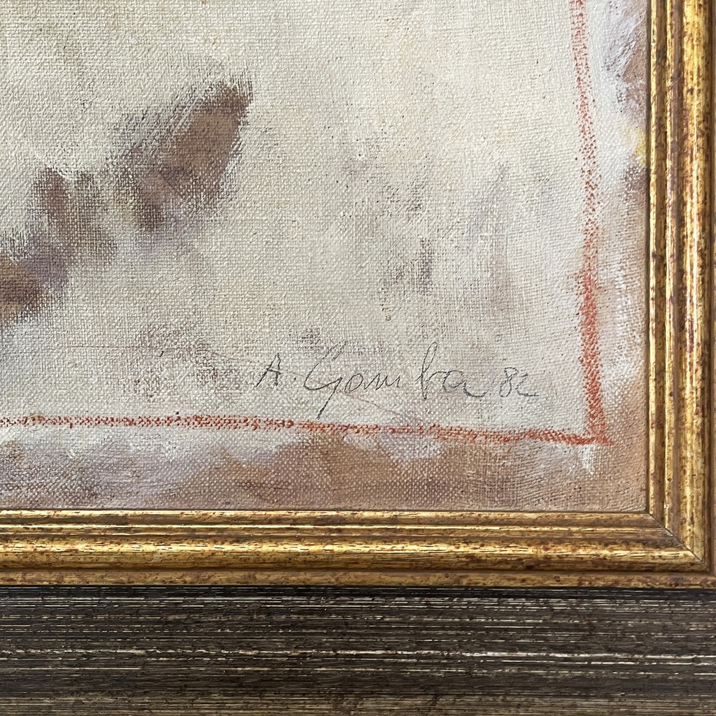 Quadro astratto a tecnica mista, 1982