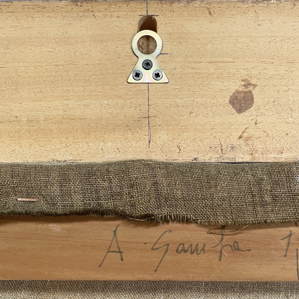 Quadro astratto a tecnica mista, 1982