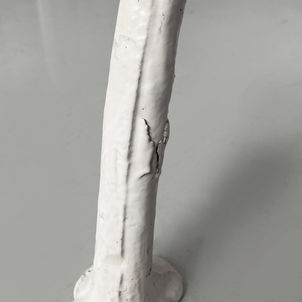 Panchina in legno e ghisa bianca, 1930 ca.