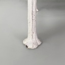 Panchina in legno e ghisa bianca, 1930 ca.