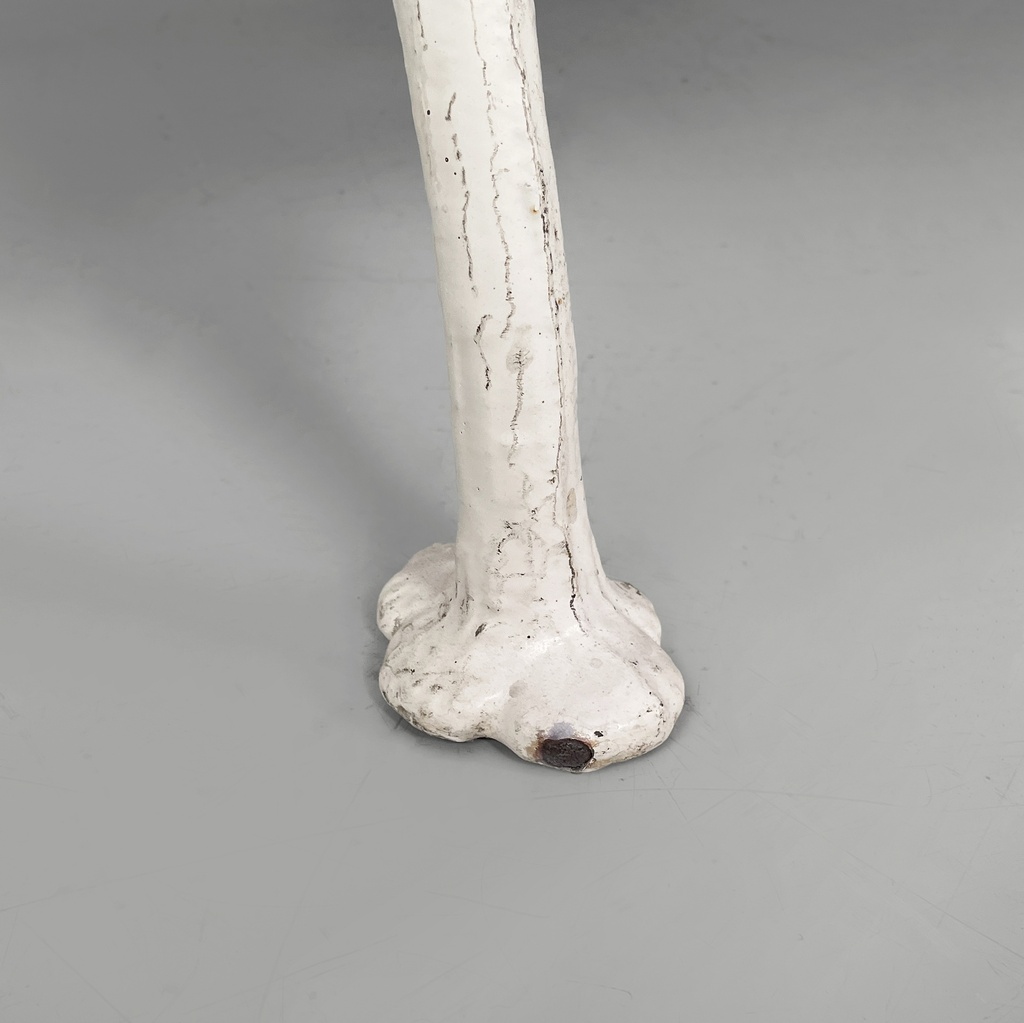 Panchina in legno e ghisa bianca, 1930 ca.