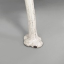 Panchina in legno e ghisa bianca, 1930 ca.