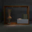 Mobile divisorio Grande Arco di Andrea Branzi per Design Gallery Milano, 1991