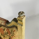 Panca in legno e tessuto, 1800 ca.