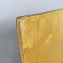Sedie con braccioli in legno e metallo nero, 1970 ca. 