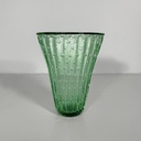 Vaso in vetro verde, 1980 ca.