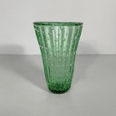 Vaso in vetro verde, 1980 ca.