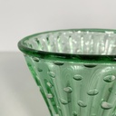 Vaso in vetro verde, 1980 ca.