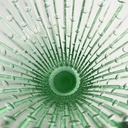 Vaso in vetro verde, 1980 ca.