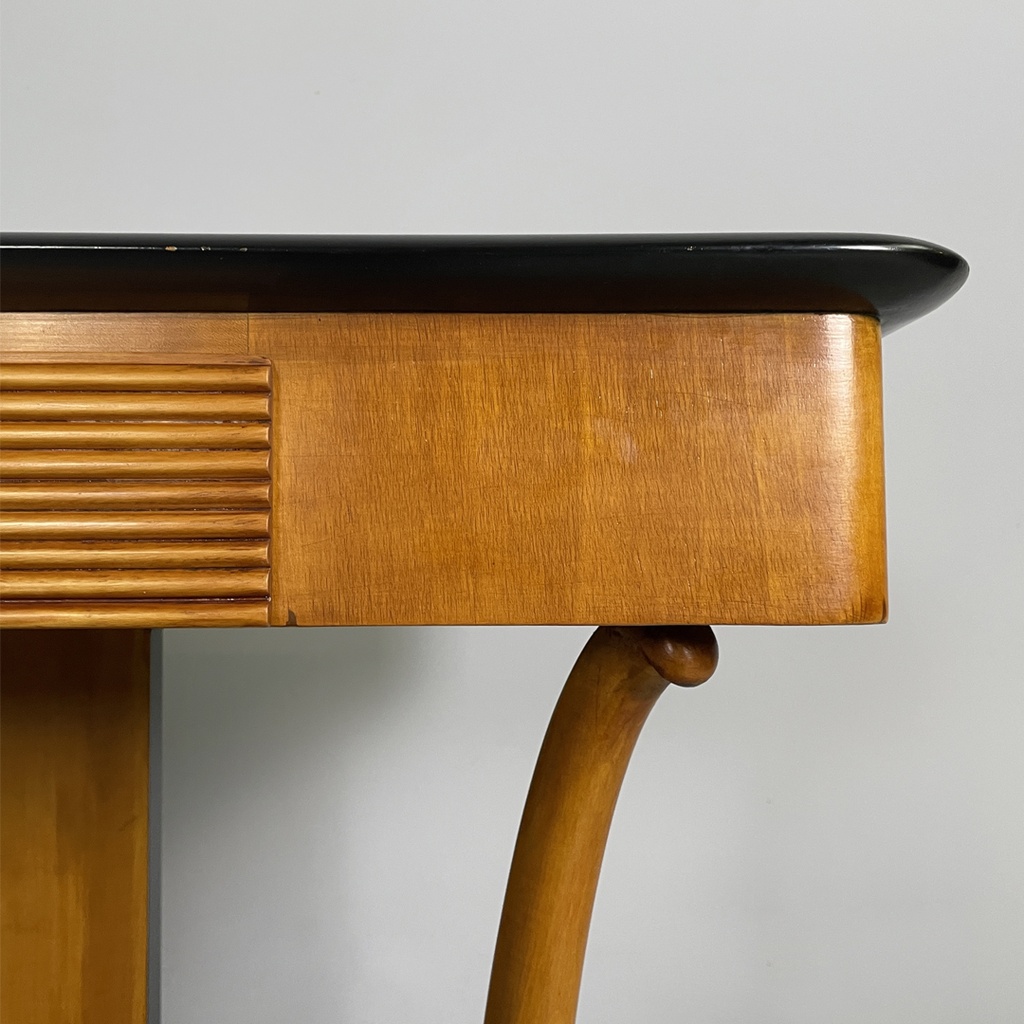 Consolle in legno e vetro, 1930 ca. 