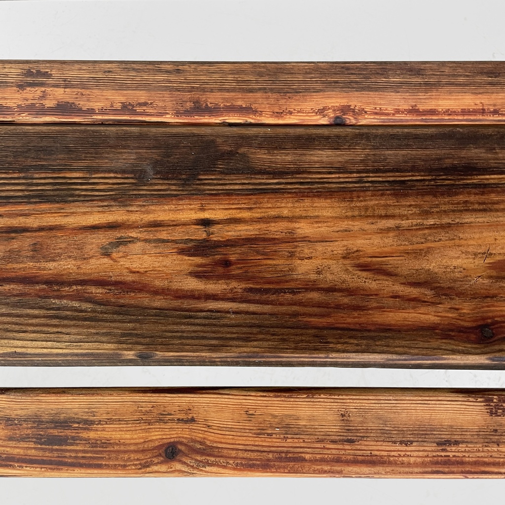Panchina in legno e ghisa bianca, 1930 ca.