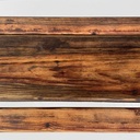 Panchina in legno e ghisa bianca, 1930 ca.