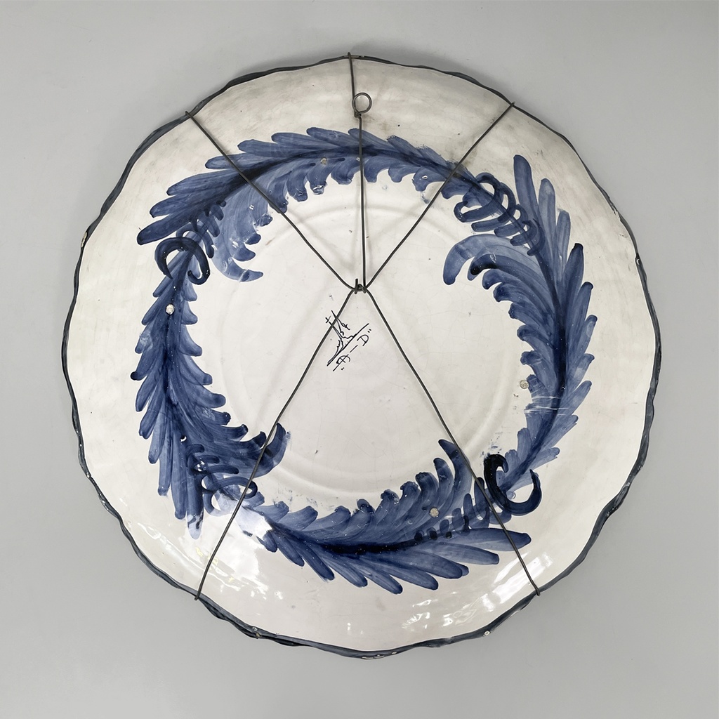 Piatto in ceramica smaltata di Alba Docilia Albisola, 1950 ca. 