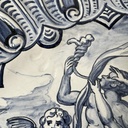 Piatto in ceramica smaltata di Alba Docilia Albisola, 1950 ca. 