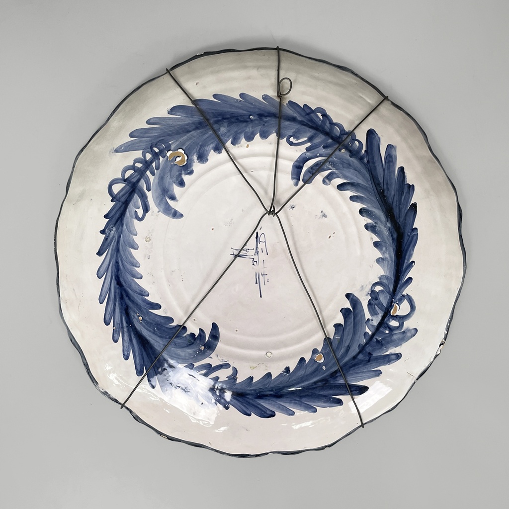 Piatto in ceramica smaltata di Alba Docilia Albisola, 1950 ca. 